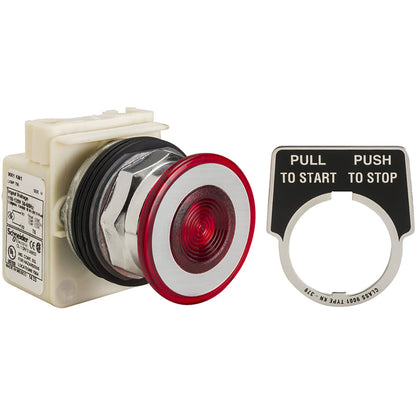 Square D 9001KR9P1R Push button switch | 600VAC 9001K