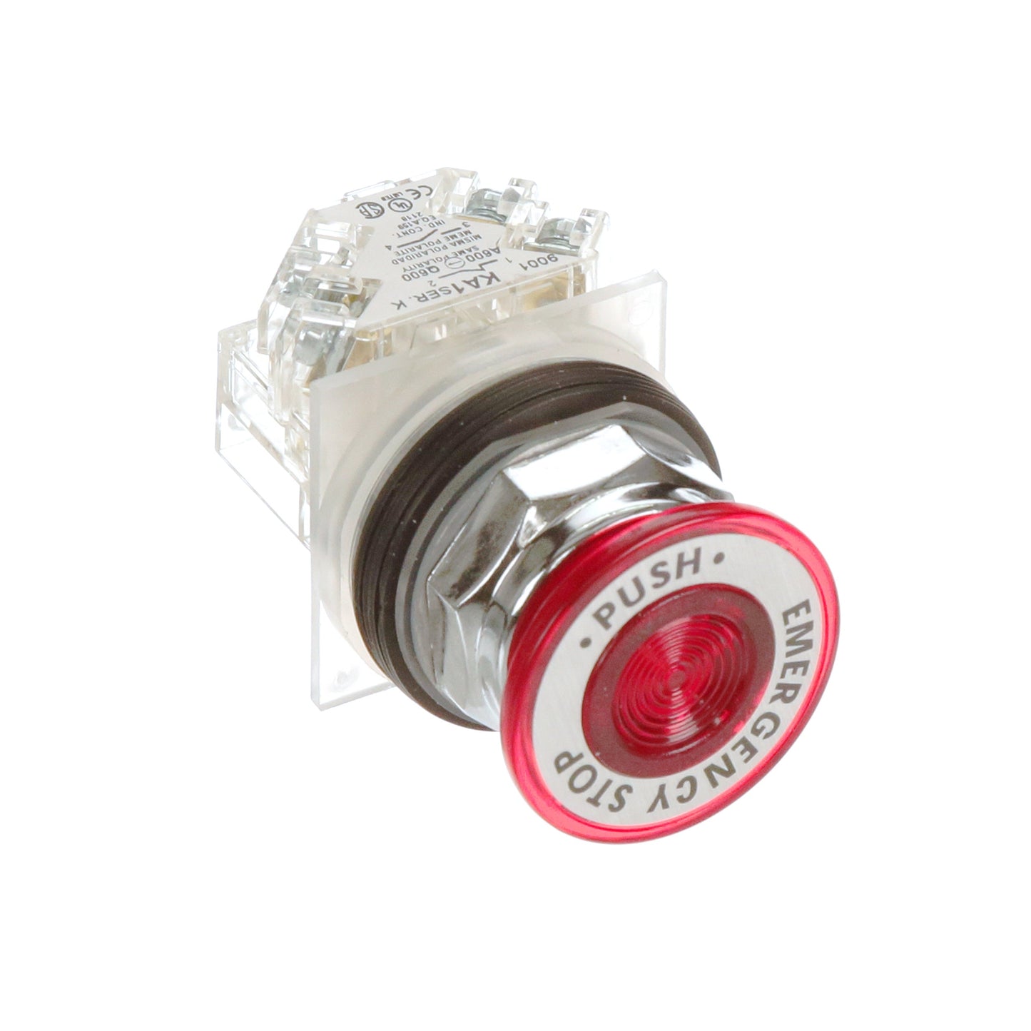 Square D 9001KR9R05H13 Automation Switch | 41mm Red Mushroom Head 30mm Diameter 1 CO Contact Harmony 9001K