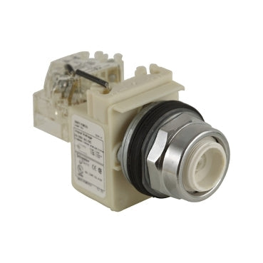 Square D 9001KT35 Push-to-Test Pilot Light 30mm Amber LED 24-28V Harmony 9001K