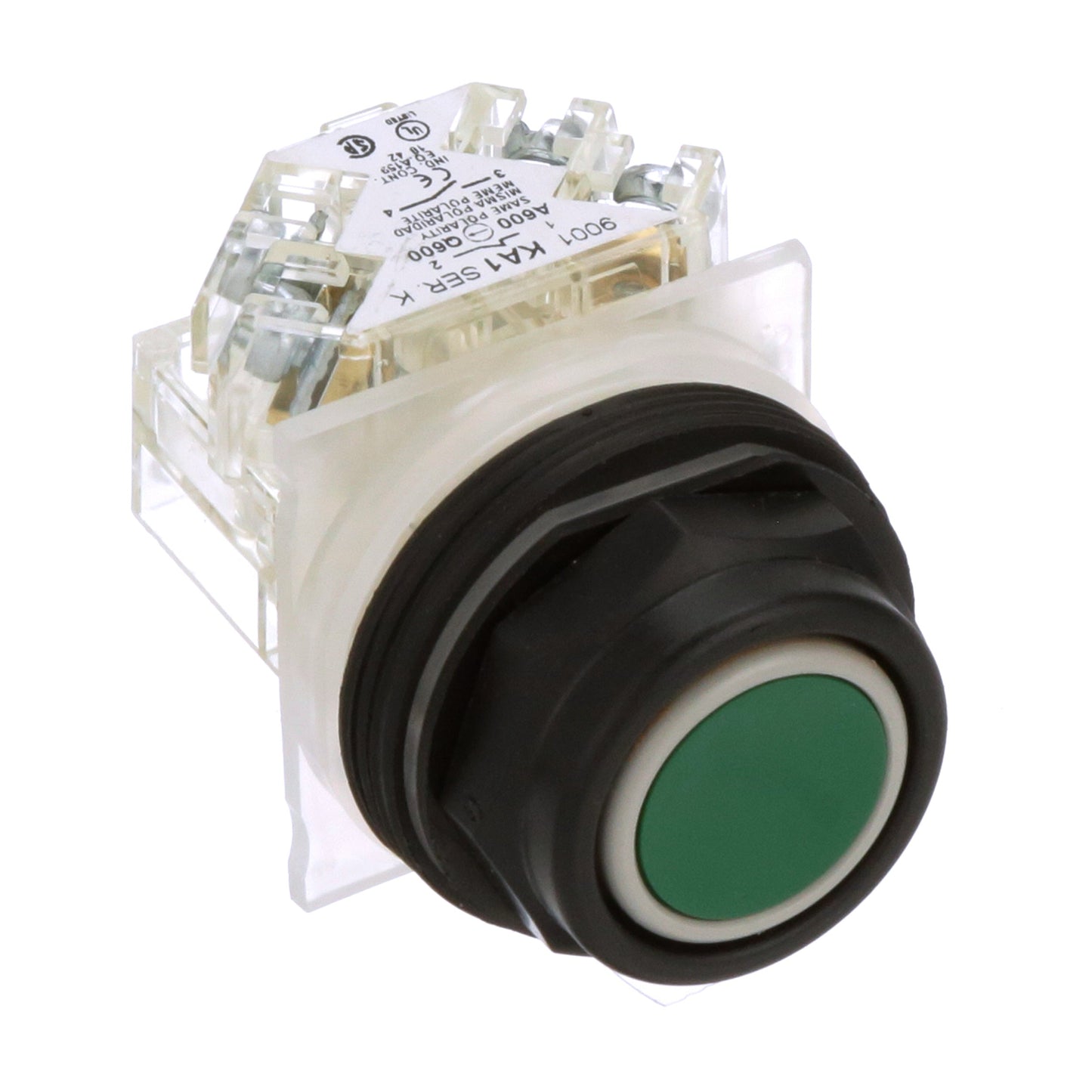 Square D 9001SKR1GH13 Push button switch | 30mm green flush spring return 9001SK