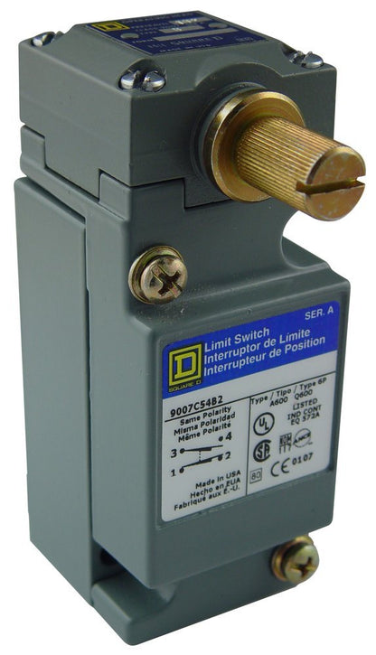 SQUARE D 9007C54B Limit Switch 600V 10A 1NO / 1 NC - Essential Electric Supply
