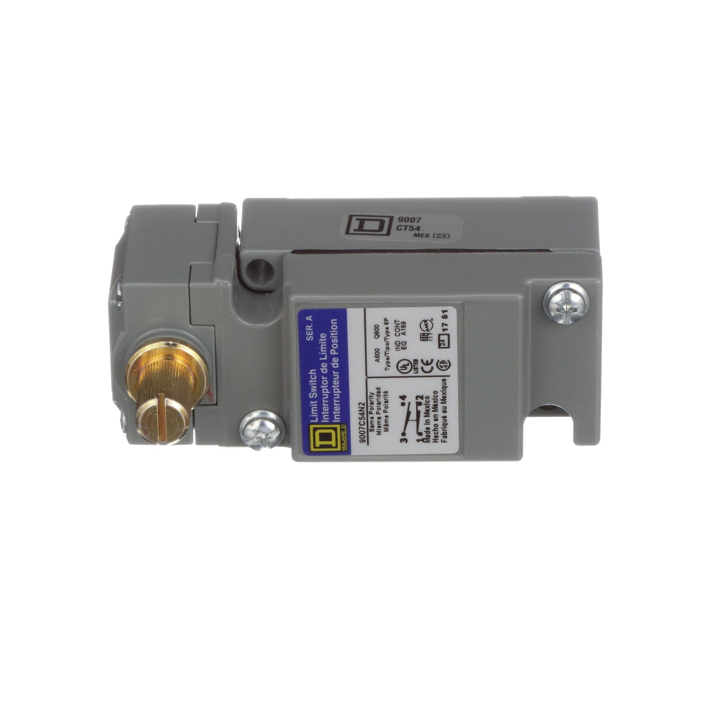 Telemecanique 9007C54N2 Limit Switch Rotary Actuator 10A 600V 9007C