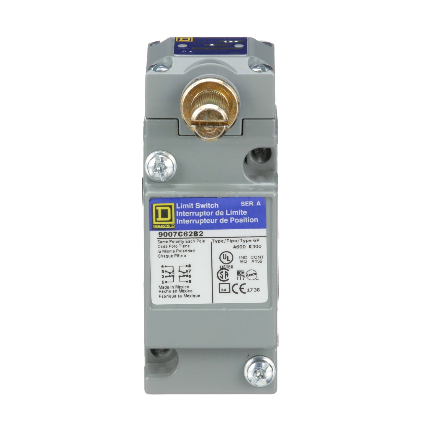 Telemecanique 9007C62B2 Limit Switch 600V 10A 9007C