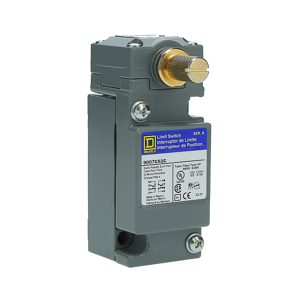 Telemecanique 9007C62C Limit Switch 2NO-2NC/DPDT-DB 10A 600VAC 9007