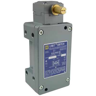 Telemecanique 9007CR61B2 Limit Switch DPDT-DB Rotary Head 6A 120VAC Metal 9007CR