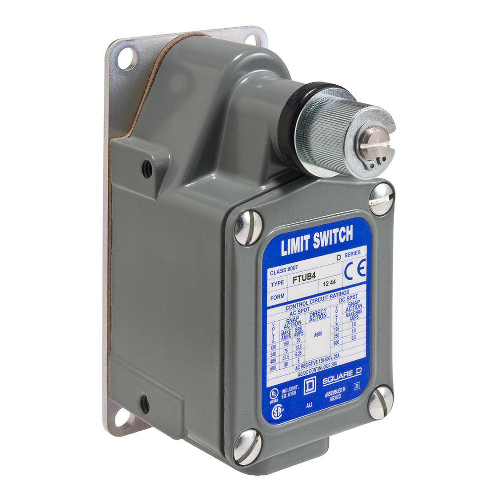 Telemecanique 9007FTUB1 Limit Switch 600VAC 12A Snap-Action Class 9007