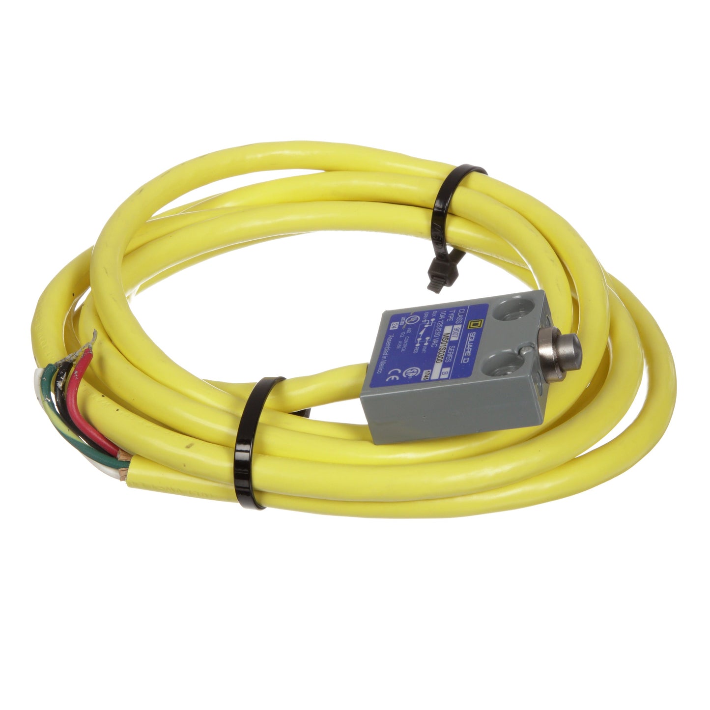 Telemecanique 9007MS01S0300 Limit Switch Plunger Actuator 240VAC 10A 9007 Series