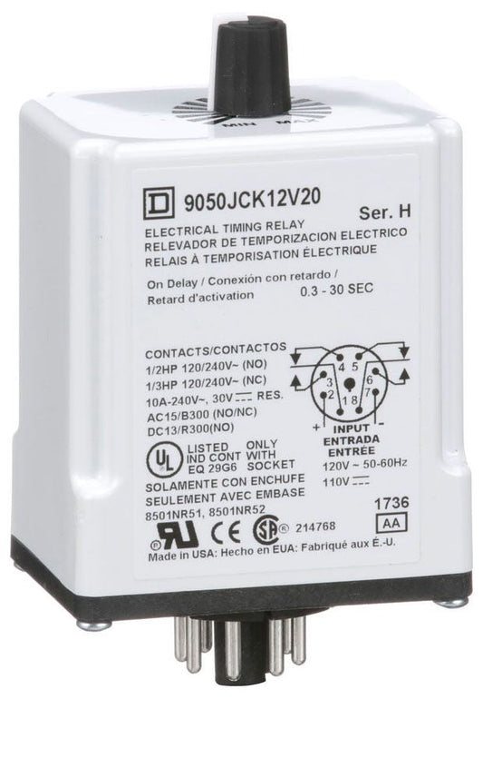 Square D 9050JCK12V20 Motor Control | 240 VAC 9050