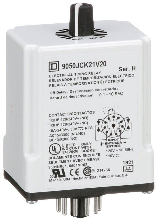 Square D 9050JCK21V20 Motor Control | 240 VAC 10A 9050JCK