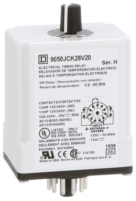 Square D 9050JCK28V20 Motor Control | 240 VAC 10A 9050JCK