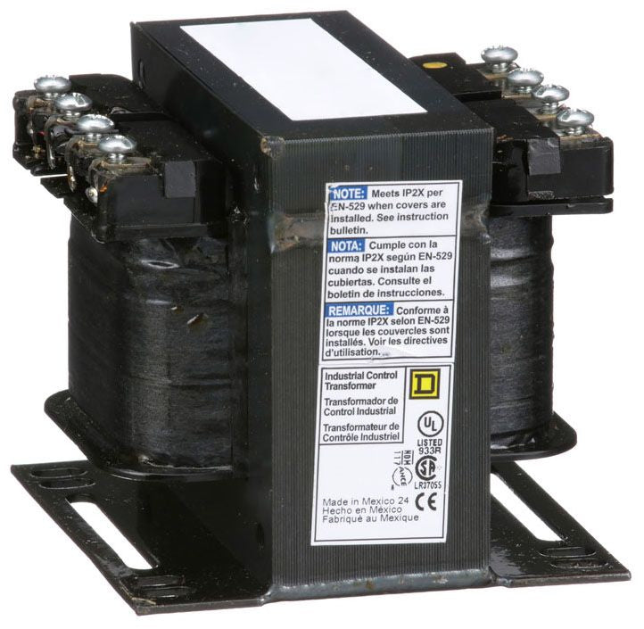 Square D 9070T200D23 Transformers Control | 200VA 120x240V Primary 24V Secondary 9070