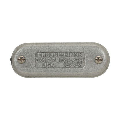 OZ/Gedney 970F Enclosure | 3-1/2" or 4" Trade Size Feraloy Iron Alloy Condulet Form 7 Wedge Nut Cover