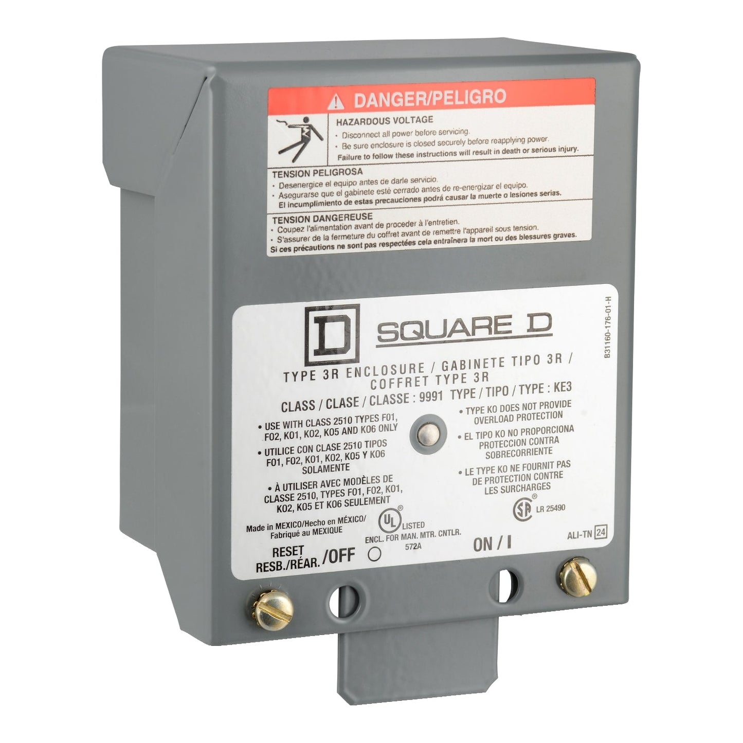 Square D 9991KE3 Enclosures Class 9991