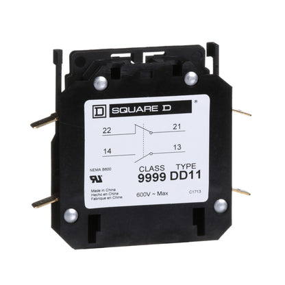 Square D 9999DD11 Motor Control | 1NO/1NC Class 9999