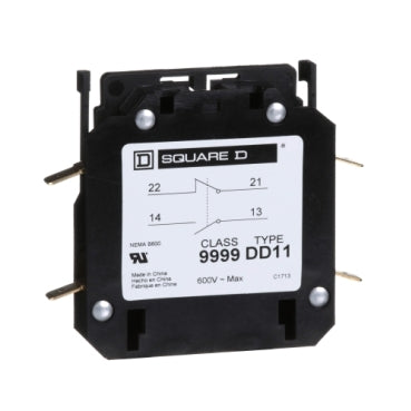Square D 9999DD11 Motor Control | 1NO/1NC Class 9999
