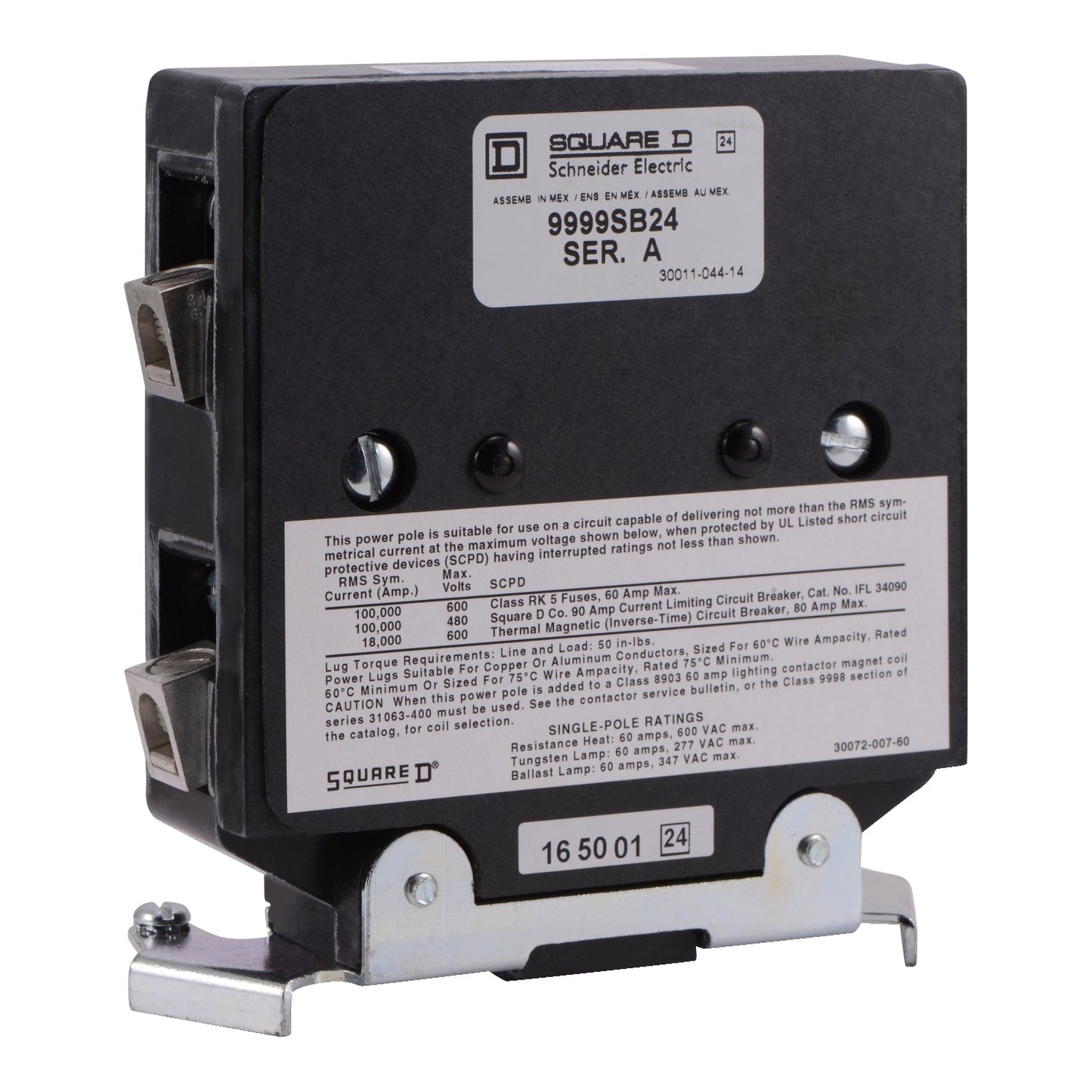 Square D 9999SB24 Motor Contactor Starter | 600A Circuit Breaker 120V Coil Heavy Industrial