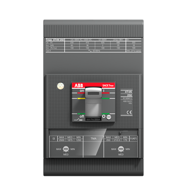 ABB XT4NU3175BYJ000XXX Circuit Breaker | 600V 175A 3P 25kA@480V Bolt-On SACE Tmax