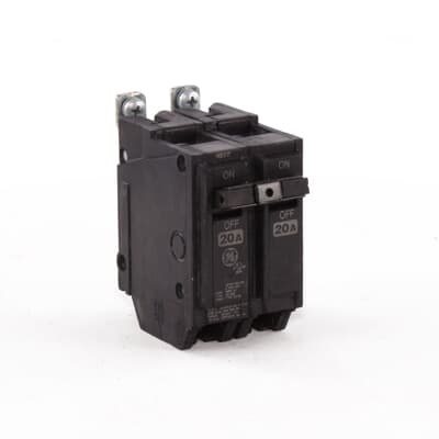 General Electric THHQB2120LM Circuit Breaker | 240V 20A 2P 22kA@120V Bolt-On Q-Line