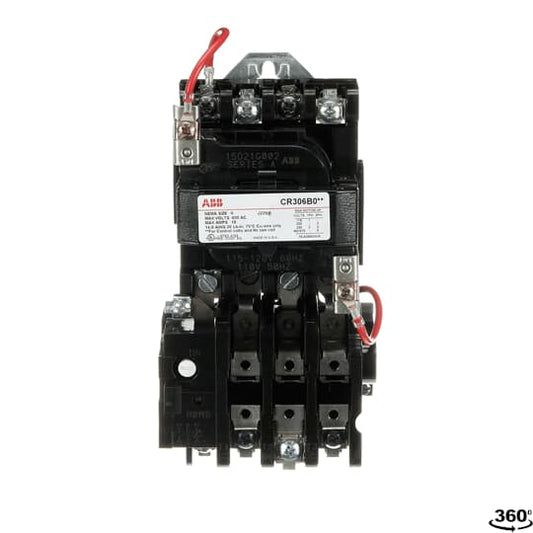 CR306B102 General Electric 300-Line Motor Starter 3 pole 3 phase 600V 18A 115V coil - Essential Electric Supply