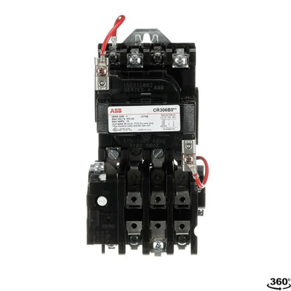 CR306B002 General Electric 300-Line Motor Starter 3 pole 3 phase 600V 18A 115V coil - Essential Electric Supply