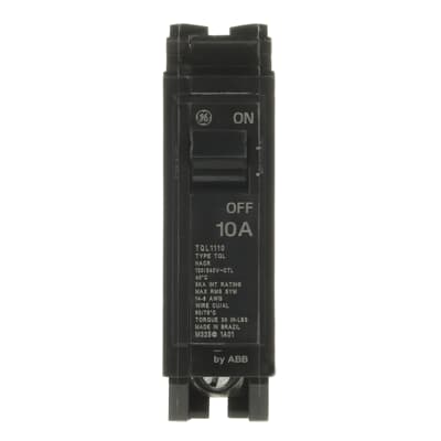 General Electric TQL1110 Circuit Breaker | 240V 10A 1P 5kA@120V Plug-In Q-Line
