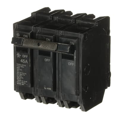 General Electric THHQL32045 Circuit Breaker | 240V 45A 3P 22kA@240V Plug-In Q-Line