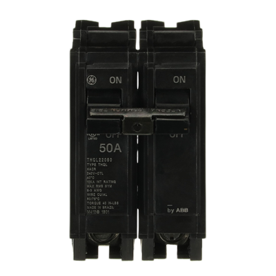 General Electric THQL22050 Circuit Breaker | 240V 50A 2P 10kA@240V Plug-In