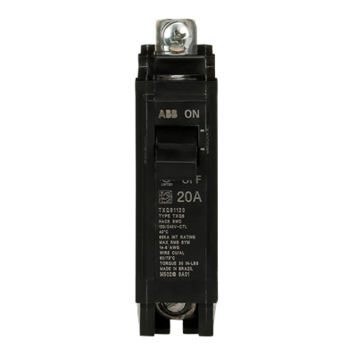 General Electric TXQB1120 Circuit Breaker | 120V 20A 1P 65kA@120V Bolt-On Q-Line