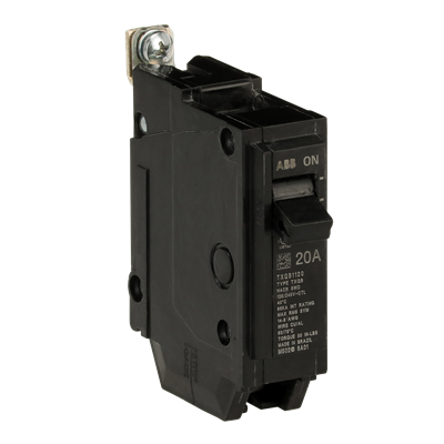 General Electric TXQB1120 Circuit Breaker | 120V 20A 1P 65kA@120V Bolt-On Q-Line