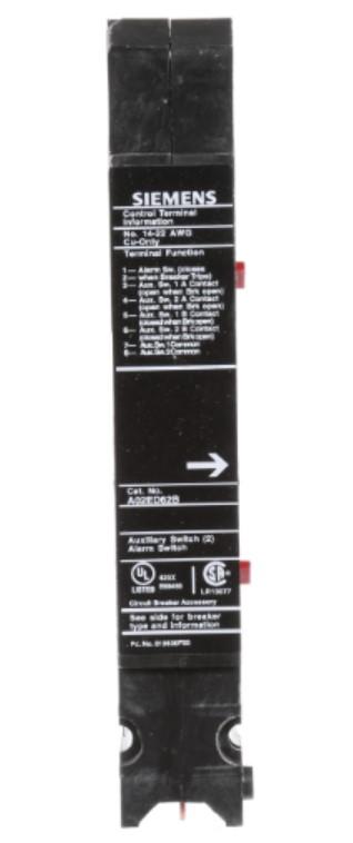 Siemens A02ED62B Circuit Breaker Auxiliary | ED HED HHED CED EM6B EMKB Sentron Series