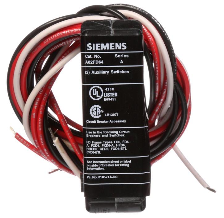 Siemens A02FD64 Circuit Breaker Auxiliary | Sentron Series