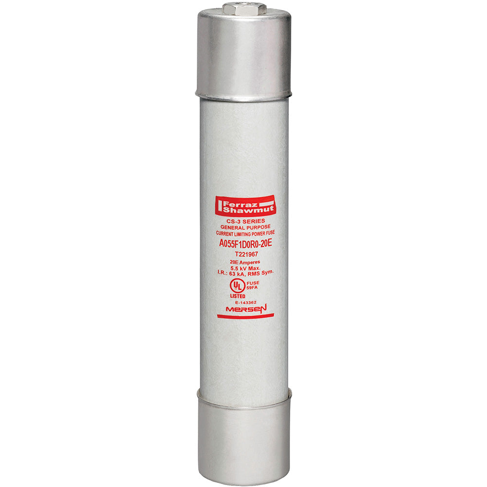 Mersen A055F1D0R0-20E Medium Voltage Fuse 5500V 20A CS-3 Series