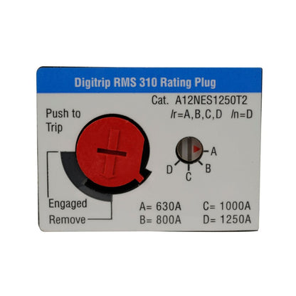 Cutler Hammer A12NES1250T2 Circuit Breaker Rating Plug | 630-1250A Series C