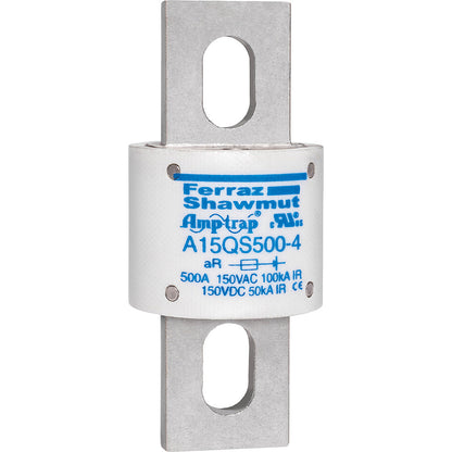 Ferraz Shawmut A15QS500-4 Low Voltage Fuse | 150V 500A 100kA@150V Amp-Trap