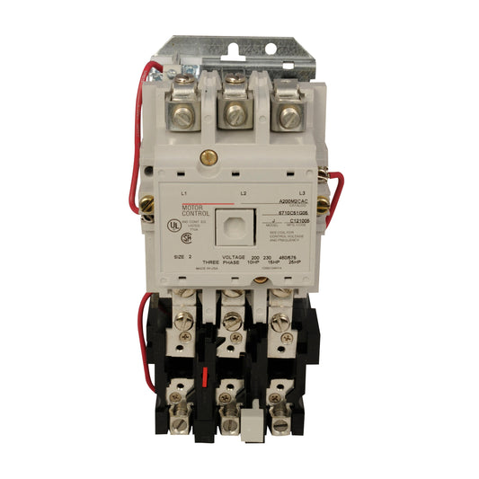 A200M2CW Cutler Hammer A200 Series Motor Starter 600V 45A 3 Pole Nema 2 240V Cloil - Essential Electric Supply