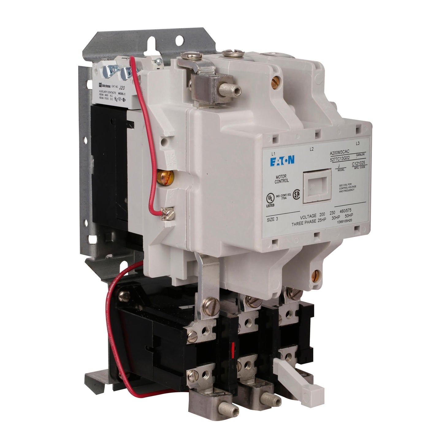 A200M3CW Cutler Hammer A200 Series Motor Starter 600V 90A 3 Pole Nema 3 240V Cloil - Essential Electric Supply