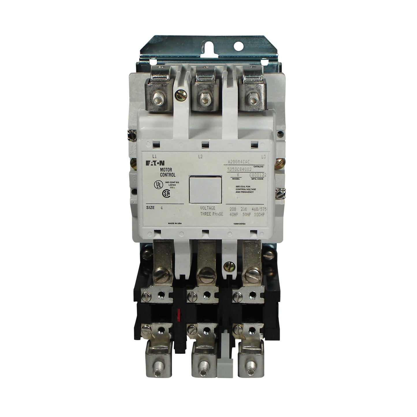 A200M4CACD Cutler Hammer  Motor Starter 3 pole 3 phase 600V 135A 110V coil - Essential Electric Supply