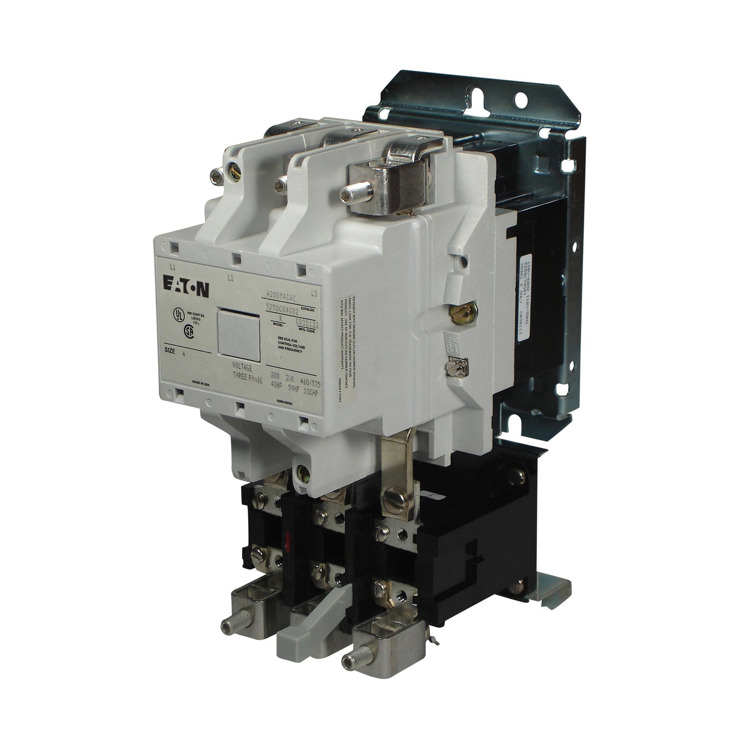 A200M6CAC Cutler Hammer A200 Series Motor Starter 600V 540A 3 Pole Nema 6 120V Cloil - Essential Electric Supply