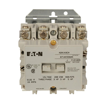 Cutler Hammer A201K0DA Motor Control | 600V 18A