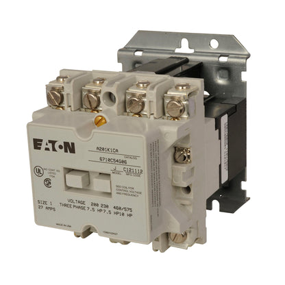 A201K1CX Cutler Hammer A200 Series Contactor 600V 27A 480V Coil - Essential Electric Supply