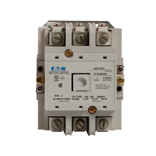 Cutler Hammer A201K2CB Contactor 3 pole 3 phase 600V 45A 200V coil A200 Series