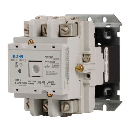 Cutler Hammer A201K2CB Contactor 3 pole 3 phase 600V 45A 200V coil A200 Series
