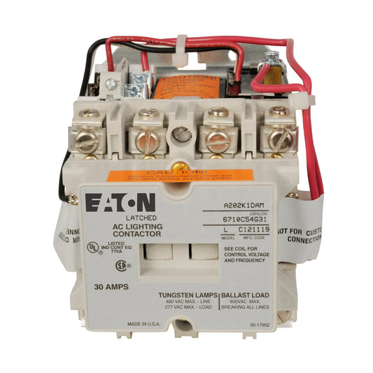 A202K1BAM Cutler Hammer A202 Contactor 600V 30A 120V Coil - Essential Electric Supply