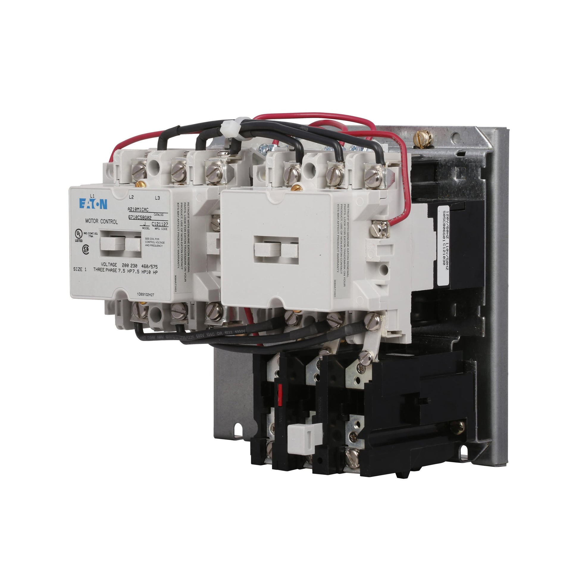 A210M1CAC Cutler Hammer A200 Series Motor Starter 600V 27A 3 Pole Nema 1 120V Cloil - Essential Electric Supply