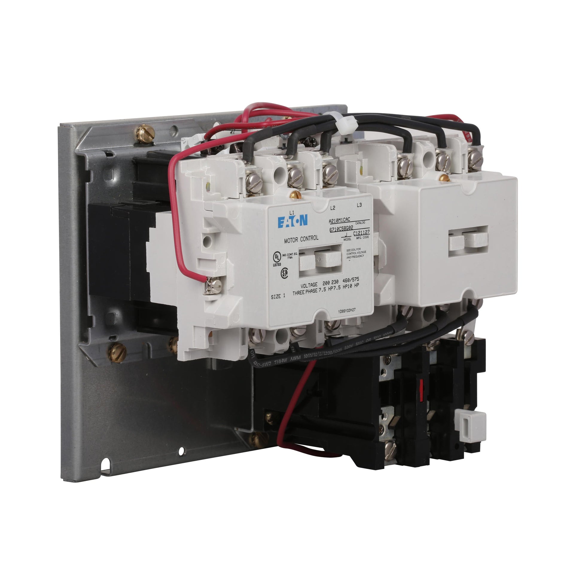 A210M1CAC Cutler Hammer A200 Series Motor Starter 600V 27A 3 Pole Nema 1 120V Cloil - Essential Electric Supply