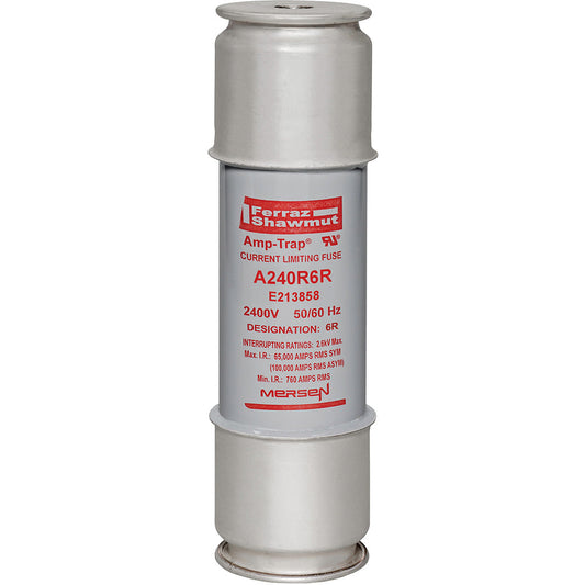 Mersen A240R6R Medium Voltage Fuse 2400V 170A 65kA@2.4kV Amp-Trap Series
