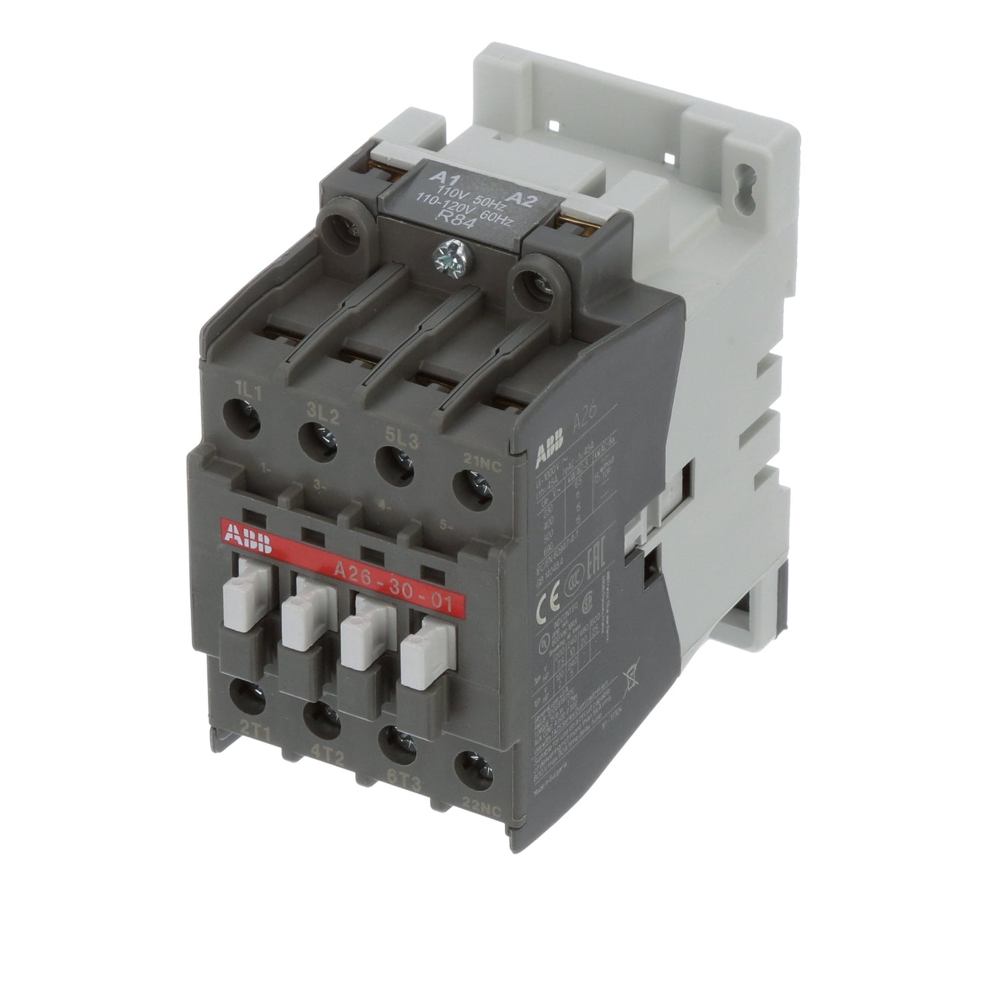 ABB A26-30-01-84 Contactor | 3P 3PH 600V 28A 110V Coil A-Line
