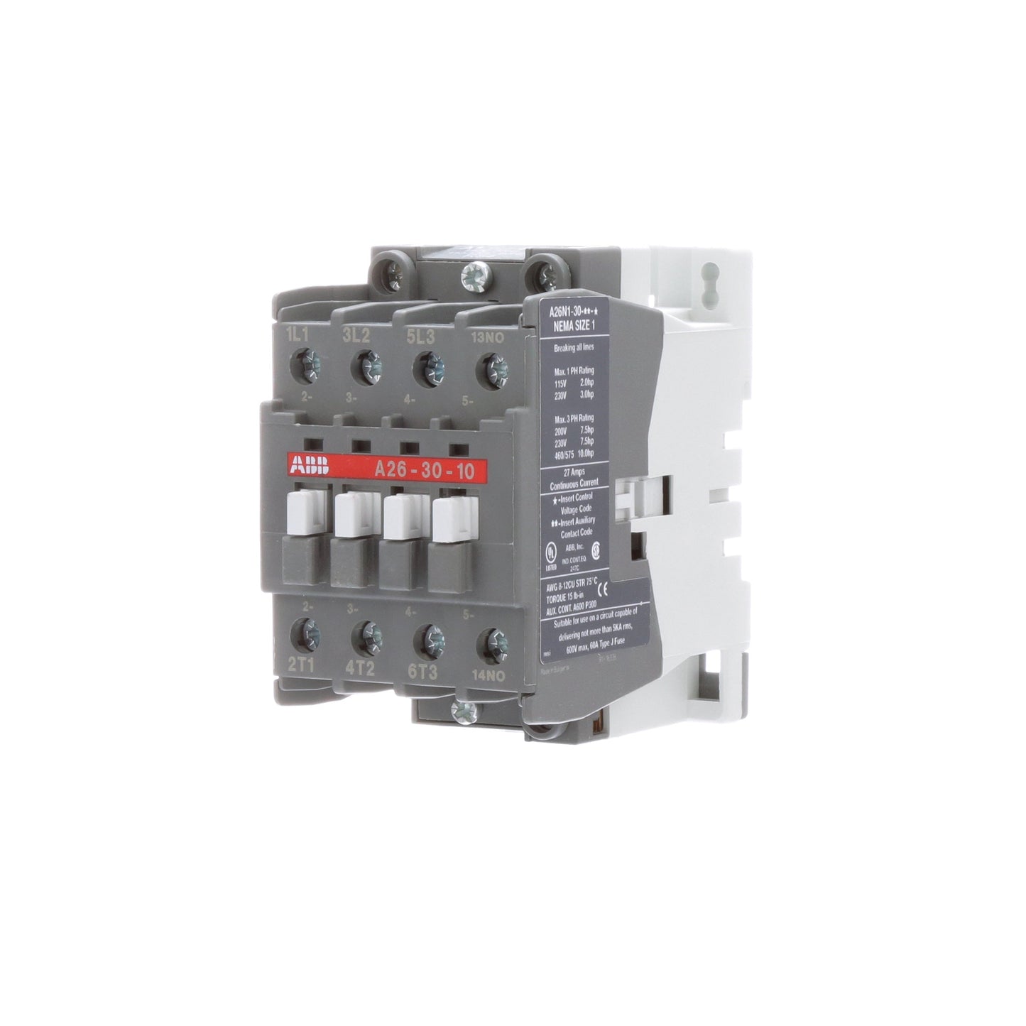 ABB A26N1-30-10-84 Motor Control | A26N1 600V 27A