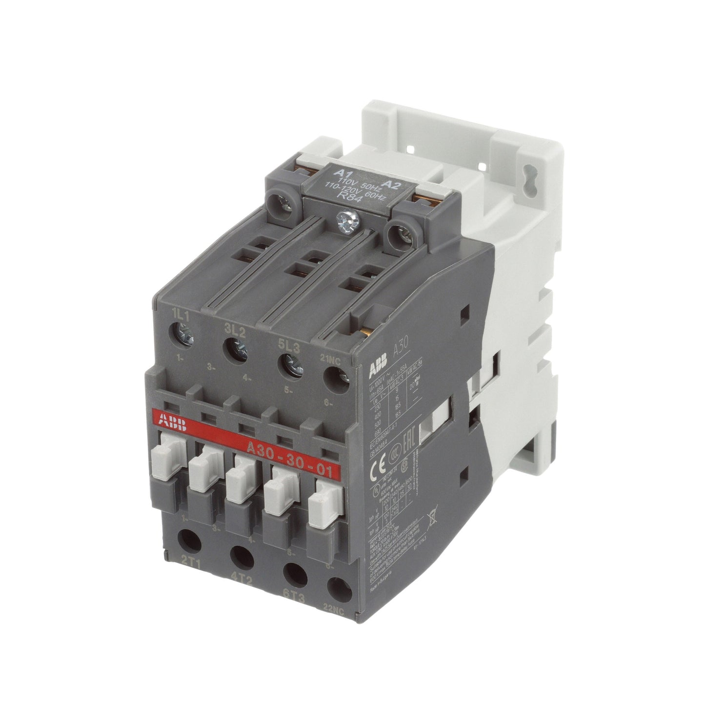 ABB A30-30-01-84 Contactor | 3P 3PH 600V 34A 110V Coil A-Line