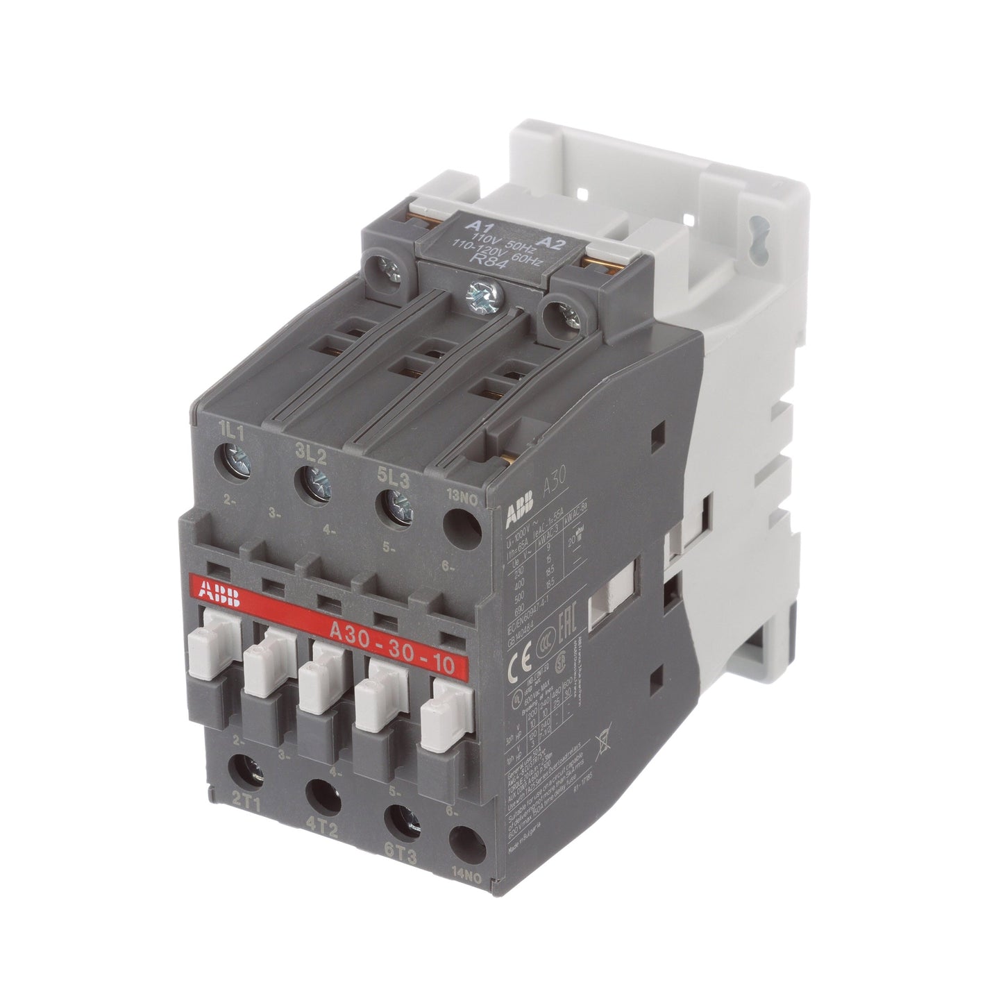 ABB A30-30-10-84 Contactor | 3P 3PH 600V 34A 110V Coil A-Line